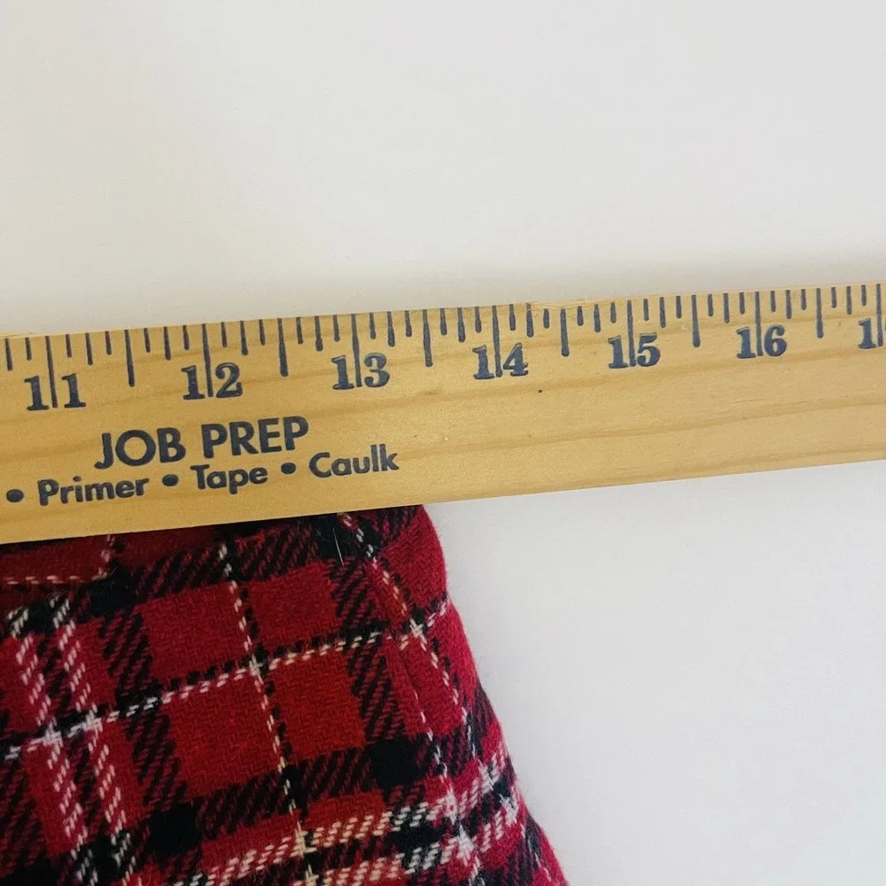 VTG J.G.‎ Hook Red Plaid Wool Blend Pencil Skirt Womens Size 8 Y2K